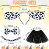 Picture of 8 Pieces Halloween Christmas Dalmatian Costume Set, Animal Ears Headband, Tail with Tutu Skirt and Bow Tie for Kids Girls Costume Party (Classic Style)