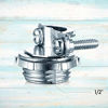 Picture of Clamp Type Connector Cable Connector Clamp Cable Connector for Metallic Conduit Protect Cables Silver (32, 1/2 Inch)