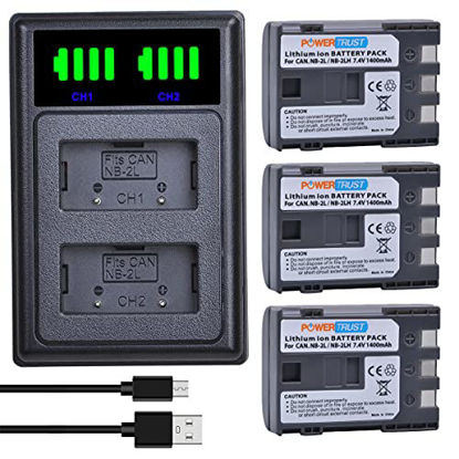 PowerTrust 3X LP-E10 Battery and Dual USB Charger for Canon 1100D