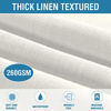 Picture of H.VERSAILTEX Linen Textured Table Cloths Rectangle 60 x 104 Inch Premium Solid Tablecloth Spill-Proof Waterproof Table Cover for Dining Buffet Feature Extra Soft and Thick Fabric Wrinkle Free, Ivory