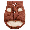 Picture of JoyDaog 2 Layers Fleece Lined Warm Dog Jacket for Winter Cold Weather,Soft Windproof Large Dog Coat,Brown XXL