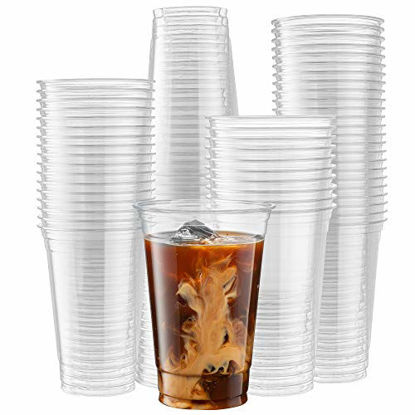 Visage 20 Ounce Disposable Cups, 1000 BPA-Free Cocktail Cups - Recyclable, Serve Beverages, Clear Plastic Disposable Juice Cups, for Picnics, BBQs, PA