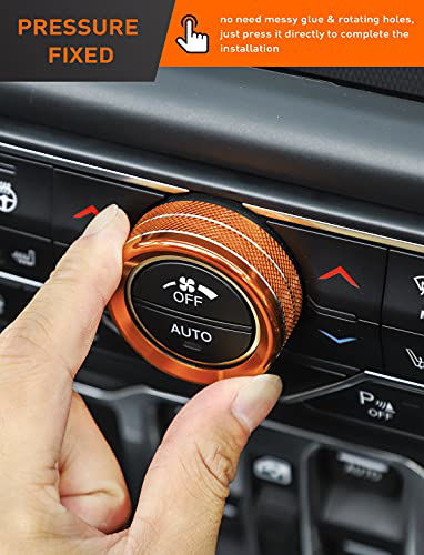 GetUSCart- Savadicar HVAC Climate Control Panel Knob Trim Kit & Light ...