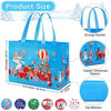 Picture of Aneco 18 Pack Christmas Tote Bags with Handles Reusable Gift Bags with Assorted Styles for Christmas Shopping and Decoration Holiday Party Supplies, 12.8 x 9.8 x 6.7 Inches