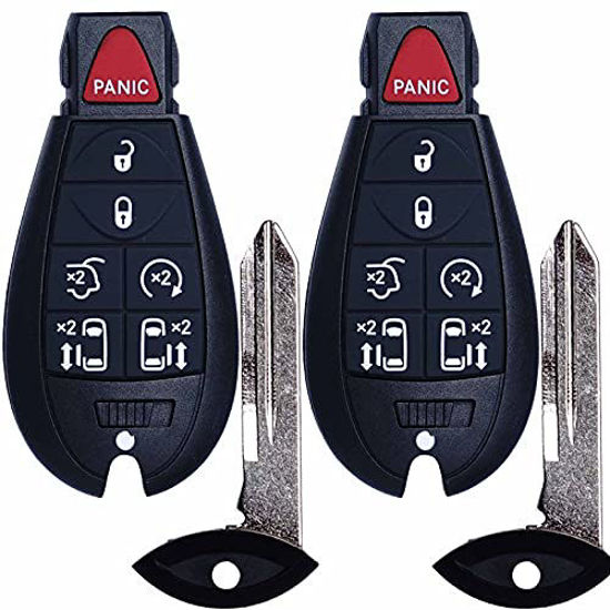Picture of Key Fob Replacement Compatible for Chrysler Town and Country Dodge Grand Caravan 2008 2009 2010 2011 2012 2013 2014 2015 2016 2017 2018 2019 2020 Car Keyless Entry Remote Control M3N5WY783X IYZ-C01C