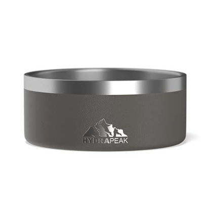 Picture of Hydrapeak Dog Bowl, Non-Slip Stainless Steel Dog Bowls for Water or Food (4 Cup, Graphite)