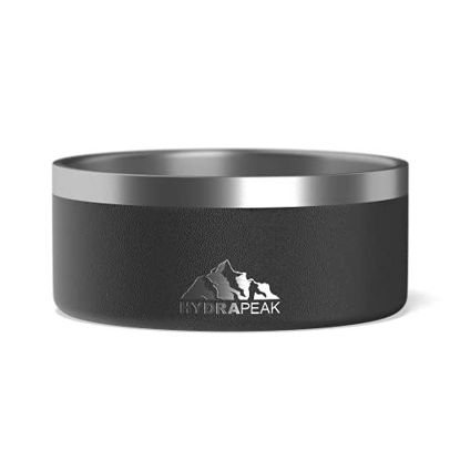 Picture of Hydrapeak Dog Bowl, Non-Slip Stainless Steel Dog Bowls for Water or Food (4 Cup, Black)