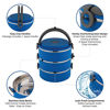 Picture of Healthy Human Portable Dog & Pet Travel Bowls with Lid - Human Grade Stainless Steel - Ideal for Food & Water - Blue - 2 Bowl Set