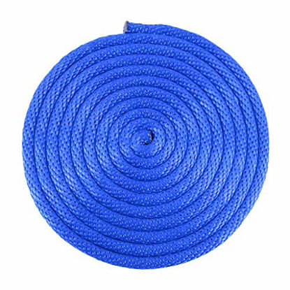 Picture of Nylon Rope (3/16 inch) Solid Braid - SGT KNOTS - Multipurpose Braided Utility Cord Line - High Strength - Commercial, Anchors, Crafts, Blocks, Pulleys, Towing, Cargo, Tie-Downs (250 feet - Royal Blue)