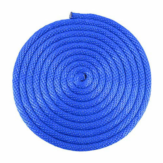Picture of Nylon Rope (3/16 inch) Solid Braid - SGT KNOTS - Multipurpose Braided Utility Cord Line - High Strength - Commercial, Anchors, Crafts, Blocks, Pulleys, Towing, Cargo, Tie-Downs (250 feet - Royal Blue)