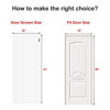 Picture of MAGZO Magnetic Screen Door 32'' x 80'', Reversible Left Right Side Opening, Durable Fiberglass Good Corrosion Resistance, Reinforced Magnetic Stripes Heavy Duty, High Light Transmission White