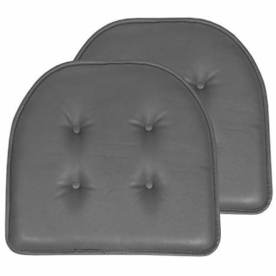 Sweet Home Collection  Memory Foam Tufted Chair Cushion Non Slip