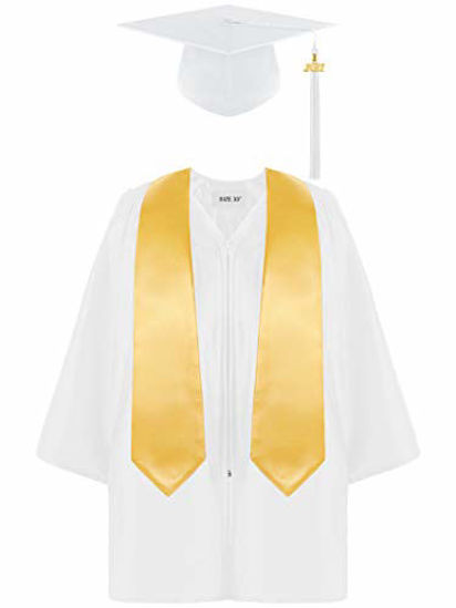 Aneco Preschool Kindergarten Graduation Gown Cap Set with 2021 Tassel and Graduation Sash for Child Size 
