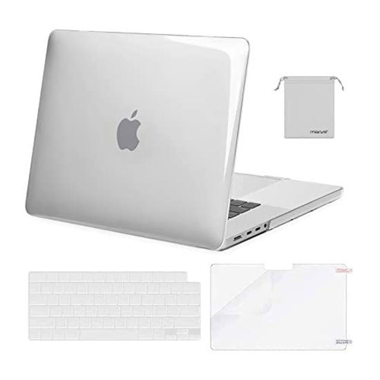 Picture of MOSISO Compatible with MacBook Pro 16 inch Case 2021 Release A2485 M1 Pro / M1 Max with Liquid Retina XDR Display Touch ID, Plastic Hard Shell&Keyboard Skin&Screen Protector&Storage Bag, Crystal Clear