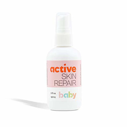 Picture of Active Skin Repair Baby Spray - Non-Toxic and Natural First Aid Baby Spray for Diaper Rash, Cuts, Wounds, Scrapes, Skin Irritations and More. No-Sting (3 oz Spray)