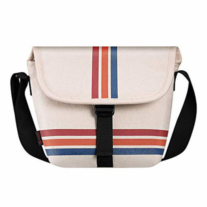 Picture of Fintie Camera Bag Compatible with Polaroid OneStep+, Onestep 2 VF, Now+ I-Type, Now I-Type Instant Film Camera - Canvas Travel Bag Soft Pouch with Adjustable Strap & Interior Pocket
