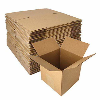 Picture of 40 Pack 5x5x5 inch Corrugated Boxes Mailer- Corrugated Cardboard Mailer Shipping Boxes, Small Mailing Packing Boxes for Shipping, Moving, Storage for by ZMYBCPACK