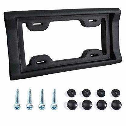 Picture of AR-PRO Ultimate License Plate Bumper Guard Screws Included - 2.3" Thick Rubber License Plate Mount Protects Bumper from Scratches and Dents - Universal Fit for Cars, Trucks, SUVs, and Vans