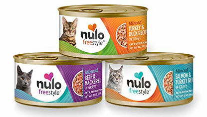 Picture of Nulo Adult & Kitten Grain Free Canned Wet Cat Food (Minced Variety Pack, 3 Oz, Case of 12)