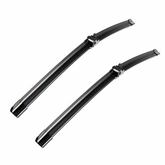 Picture of 2 Wipers Factory for Mercedes-Benz W207 W212 E350 E400 E550 E63 AMG W204 Class C250 C300 C350 C63 AMG W218 C218 CLS550 CLS63 AMG Original Equipment Replacement Wiper Blade Set - 24"/24" Side Lock 19mm