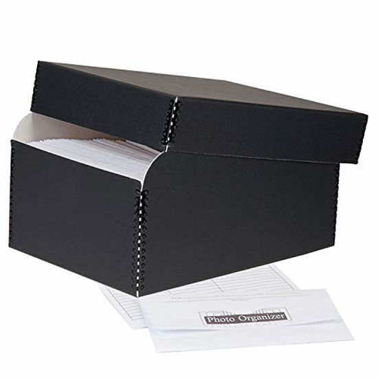 GetUSCart Lineco Black Photo File with 12 AcidFree Envelopes, Holds