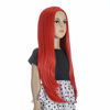 Picture of Morticia Long Straight Middle Parting Girls and Kids Halloween Costume Pretend Play Wig (Red)