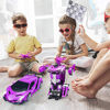 Picture of Remote Control Car Transforming Robot Rc Car for Kids, 2.4GHz 1:18 Scale Transform Car Vehicle with One Button Deformation & 360°Rotating Drifting, Rc Cars Robot Toy for Boys Girls, Purple