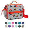 Picture of Bentgo Kids Prints Lunch Bag - Double Insulated, Durable, Water-Resistant Fabric with Interior and Exterior Zippered Pockets and External Bottle Holder- Ideal for Children of All Ages (Trucks)