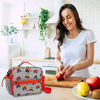 Picture of Bentgo Kids Prints Lunch Bag - Double Insulated, Durable, Water-Resistant Fabric with Interior and Exterior Zippered Pockets and External Bottle Holder- Ideal for Children of All Ages (Trucks)