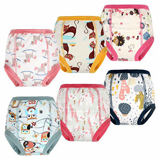 GetUSCart- MooMoo Baby Training Pants 6 Packs Toddler Potty Training  Underwear for Boy and Girl Potty Training 6T