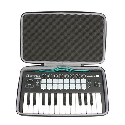 Picture of co2crea Hard Travel Case Replacement for Novation Launchkey Mini MK3 MK2 25-Mini-Key MIDI USB Keyboard Controller (Can't fit Novation Launchkey 25)