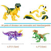 Picture of 16pcs Dinos Toy, Buildable Dinosaur Building Block Figures with Movable Jaws