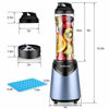 Picture of La Reveuse Smoothies Blender Personal Size 300 Watts with 18 oz BPA Free Portable Travel Sports Bottle (Light Blue)