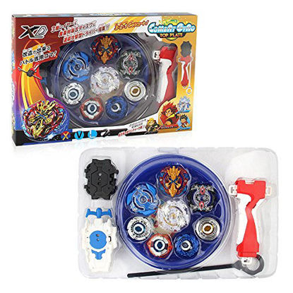 Picture of shabouly Bey Battle Burst Evolution Battling Top Metal Fusion with 4D Launcher Grip Set and Stadium