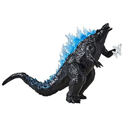 Picture of Monsterverse Godzilla vs Kong Supercharged Godzilla with Fighter Jet, King Kong Toy Action Figure 35310