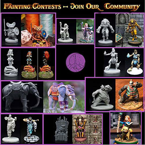 GetUSCart 15 Character & NPC Miniatures for DND 28mm I for D&D Miniatures & Dungeon and Dragons
