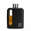 Picture of Modern Glass Hip Flask for Whiskey and Spirits (Single Shot 100ml, Silicone Black)