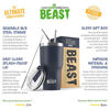Picture of Beast 30oz Tumbler Stainless Steel Vacuum Insulated Coffee Ice Cup Double Wall Travel Flask by Greens Steel (Navy Blue)
