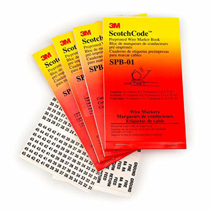 Picture of 3M ScotchCode Pre-Printed Wire Marker Book, SPB-15-AS1