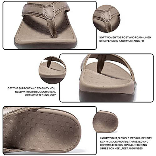 GetUSCart Plantar Fasciitis Feet sandal with Arch Support Best