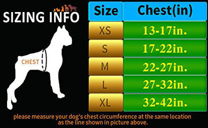 Picture of JUXZH Soft Front Dog Harness .Best Reflective No Pull Harness with Handle and 2 Leash Attachments