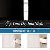Picture of Primitive Linen Curtains 100% Blackout Curtain Drapes Burlap Fabric Curtains with White Thermal Insulated Liner, Grommet Top Curtains Living Room/Bedroom (2 Panels, 52 x 45 Inch, Ivory)