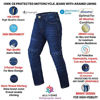 Picture of HWK Motorcycle Jeans (Waist 32'', Inseam 32'') Blue