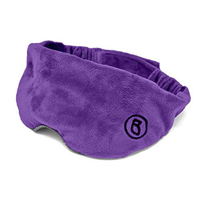 Picture of BARMY Weighted Sleep Mask for Women and Men (0.8lb/13oz, 3 Colors) Weighted Eye Mask for Sleeping, Eye Cover Blocks Light Helps Relaxation and Night Sleep, Comfortable Blackout Sleeping Mask, Purple