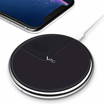 Picture of Vebach Fast Wireless Charger, Qi Certified Dubhe1 Wireless Charging Pad 7.5W fo iPhone 12 Pro Max/12 Mini/SE/ 11/11 Pro/11 Pro Max/Xs/Xs Max/Xr/X/8/8Plus, 10W for Samsung Galaxy Note 8 S7 S8 S9