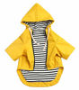 Picture of Morezi Dog Zip Up Dog Raincoat with Hood, Rain/Water Resistant, Adjustable Drawstring, Pocket Design, Stylish Premium Dog Raincoats - Size XS to XXL Available - Yellow - S