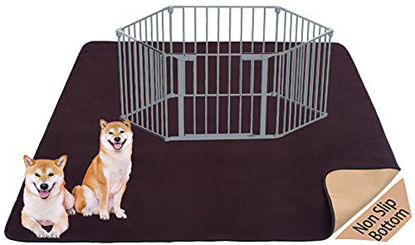 Picture of MIIMER Extra Large Washable Pee Pads for Dogs Reusable Dog Floor Mats 60" x 60", Non Slip Puppy Training Pad, Whelping Pads for Guinea Pigs, Bunnies, Cats