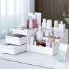 Picture of Makeup Organizer for Vanity, Desk Cosmetics Organizer with Drawers for Lipsticks, Lotions, Jewelry, Nail Care, Skincare, Ideal for Bedroom and Bathroom Countertops-White