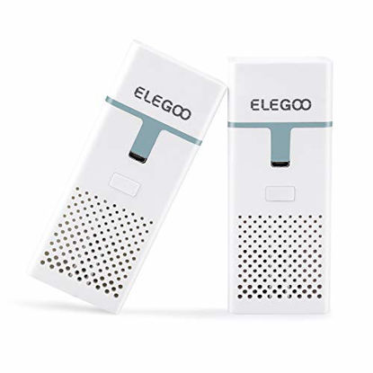 Picture of ELEGOO Mini Air Purifier with Activated Carbon Filter and Universal Adaptor for LCD,DLP,MSLA Resin 3D PrinterPack of 2