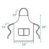 Picture of 12 Pack Bib Apron - Unisex Green Apron Bulk with 2 Roomy Pockets Machine Washable for Kitchen Crafting BBQ Drawing